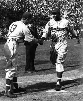 Jackie Robinson of the Montreal Royals